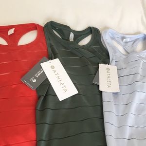 Three Athleta Chi tanks - never worn!